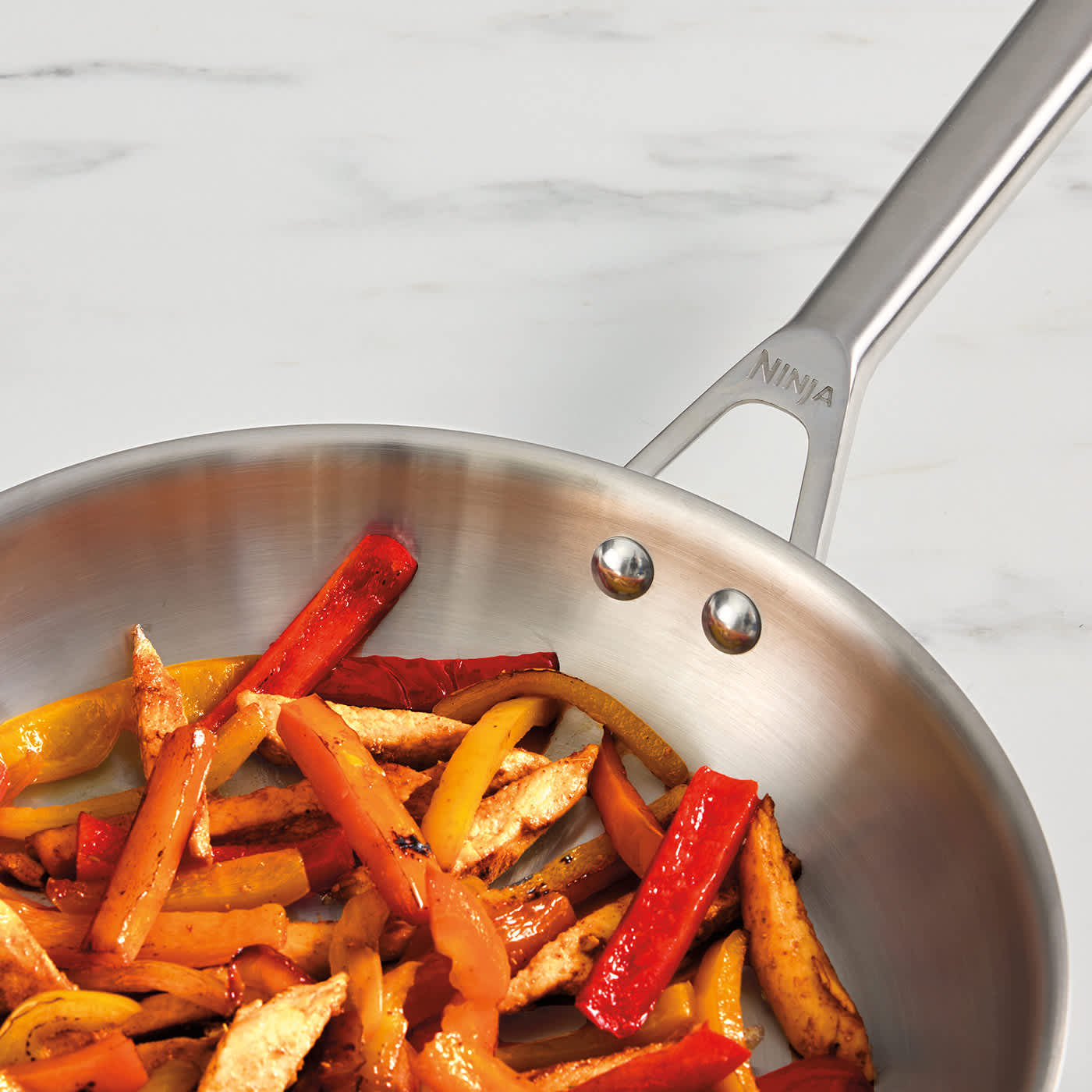 Ninja EverClad Stainless Steel 28cm Wok [C90928EUI] - SharkNinja UK